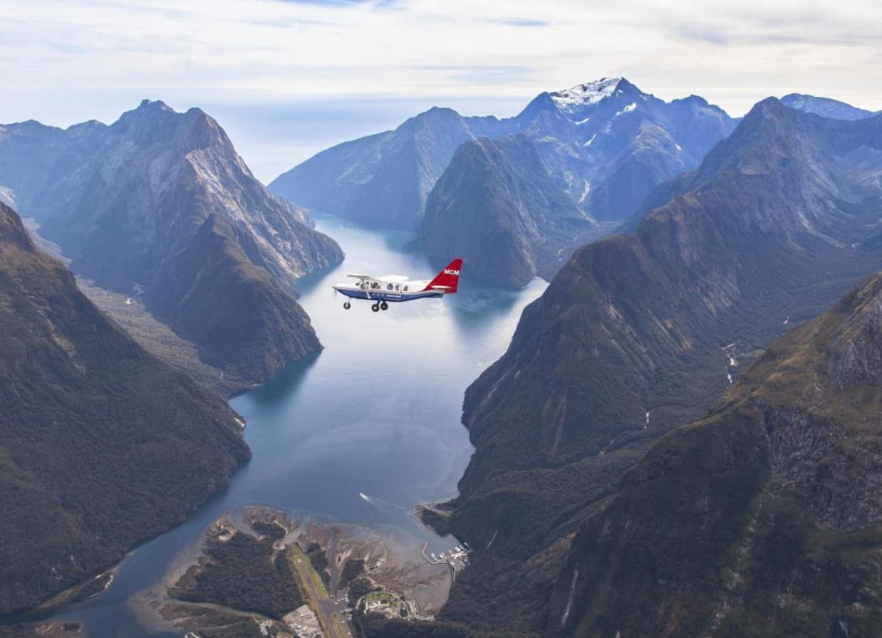 Milford Sound with a scenic flight
